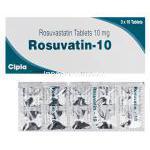 Rozatin-10　ロザチン、ジェネリッククレストール、ロスバスタチン10mg